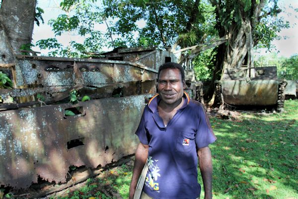 Sammy Basoe, Tetere Beach WWII Museum, Guadalcanal, World War Two Sites, Solomon Islands