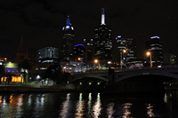Yarra River at Night, Melbourne, Victoria