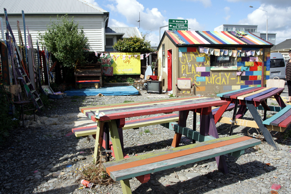 Gap Filler Play Area, Christchurch NZ after the earthquakes
