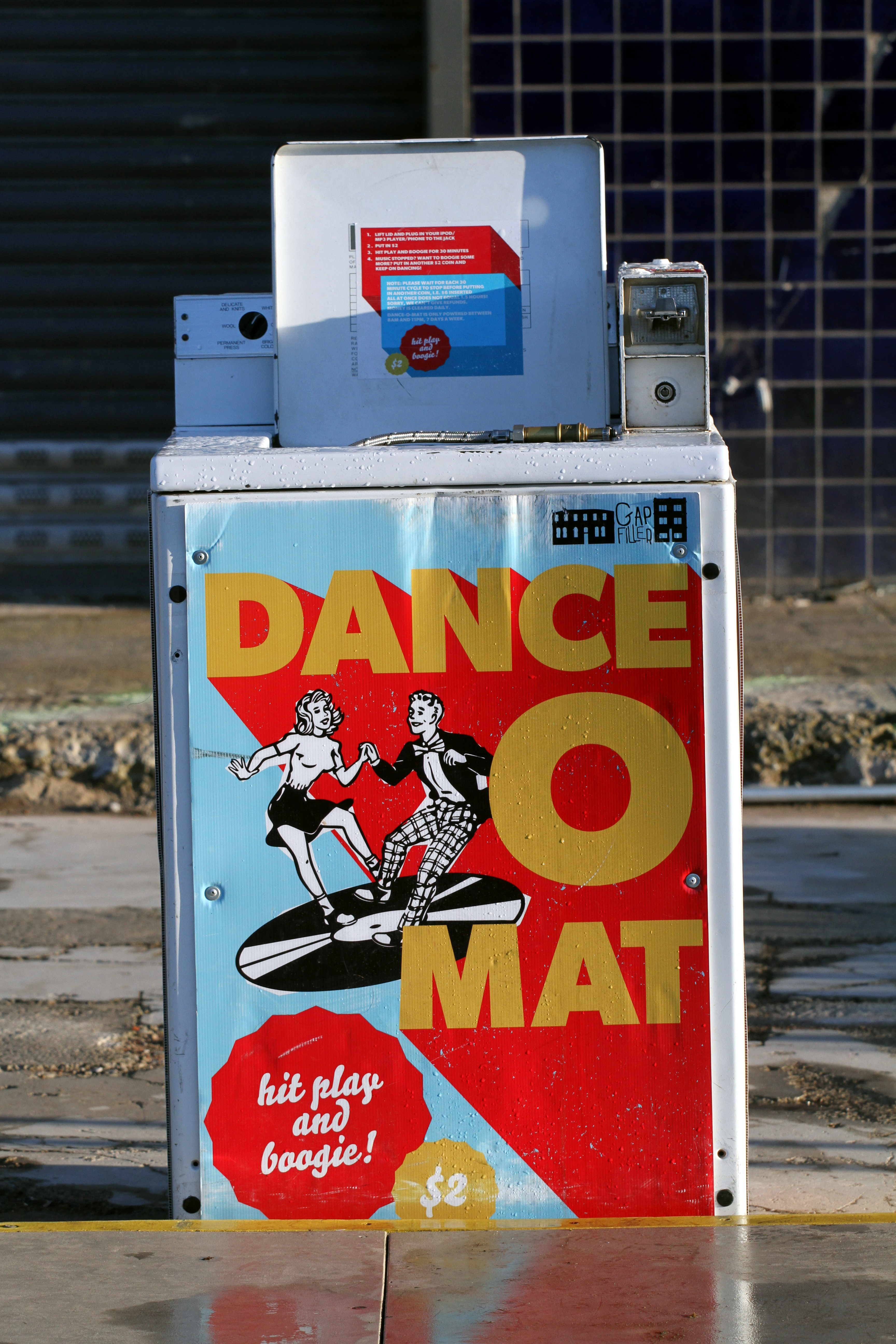 Dance O Mat, Gap Filler, Christchurch NZ after the earthquakes