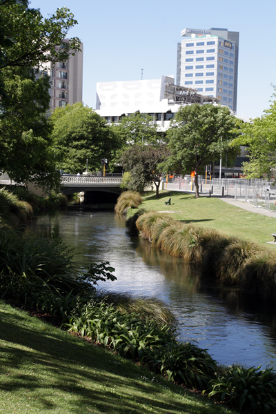 Avon River, Christchurch NZ after the earthquakes
