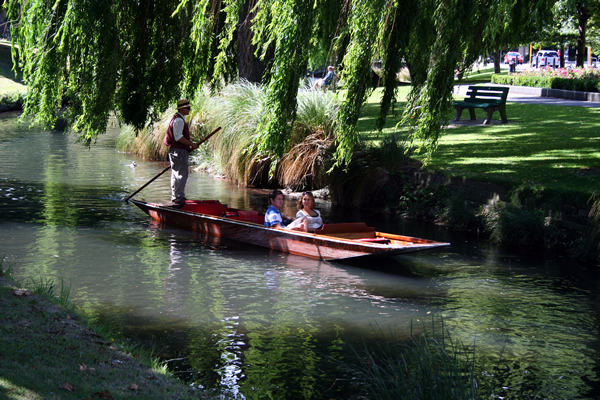 Punting on Avon River,  Christchurch  