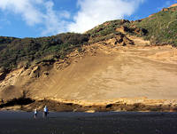 Sand Cliffs Kariotahi Beach